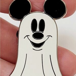 Disney Black and White Mickey Ghost Pin